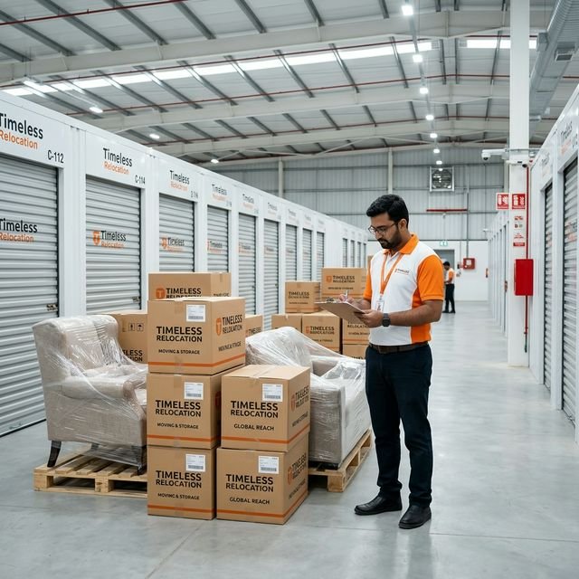 Secure storage cabins in Dubai with personal locks and 24/7 surveillance